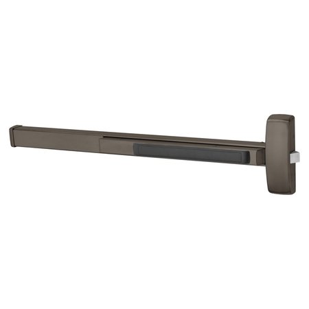 SARGENT Grade 1 Rim Exit Bar, Wide Stile Pushpad, 36-in Fire-Rated Device, Exit Only, Less Dogging, Dark Oxi 12-8888F 10B